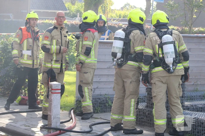 Schuur verwoest door uitslaande brand