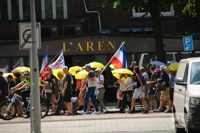 Demonstratie Walk of Freedom door stad