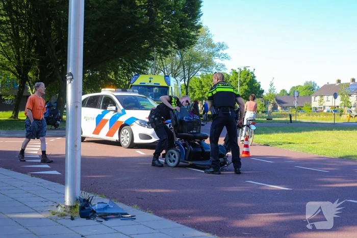 Twee gewonden na ongeval tussen scootmobiel en scooter