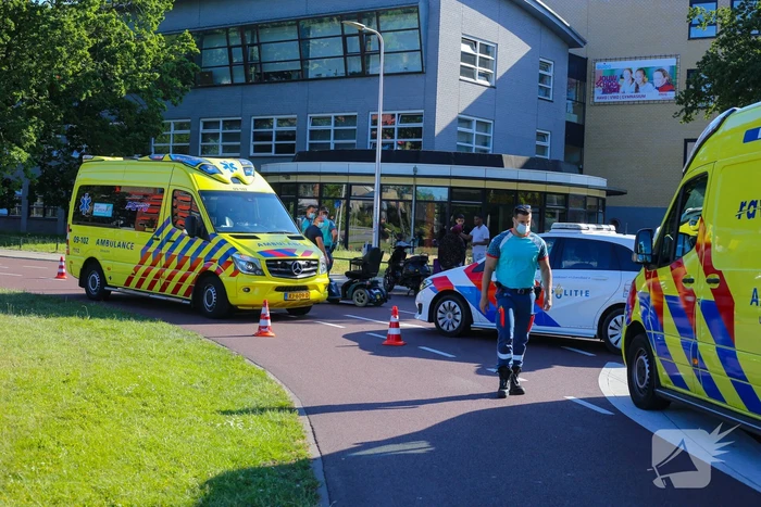 Twee gewonden na ongeval tussen scootmobiel en scooter