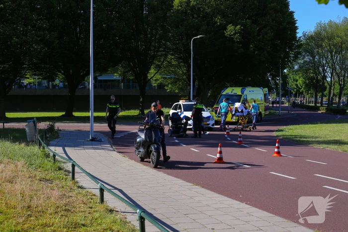 Twee gewonden na ongeval tussen scootmobiel en scooter