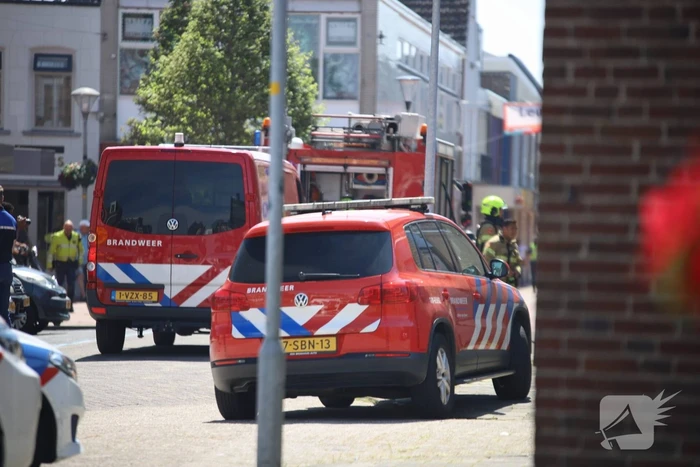 Brand in woning boven winkelpand