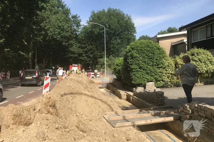 Gas en waterlekkage door werkzaamheden