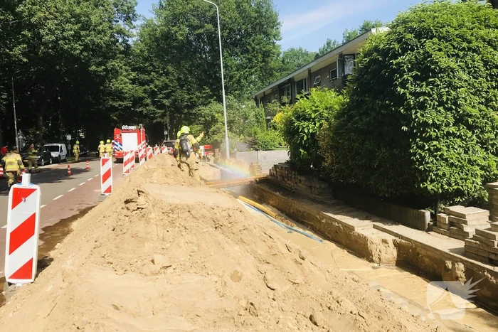Gas en waterlekkage door werkzaamheden