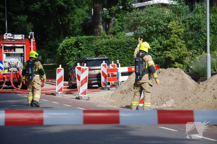 Gas en waterlekkage door werkzaamheden