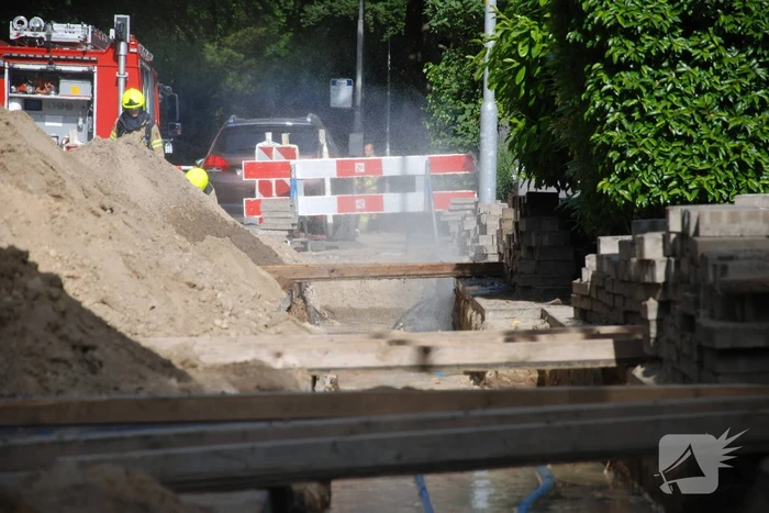 Gas en waterlekkage door werkzaamheden