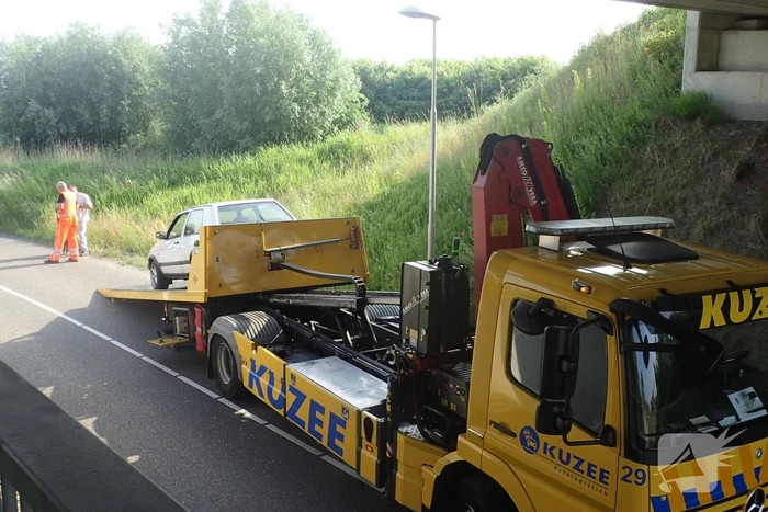 Schade bij ongeval tussen twee voertuigen