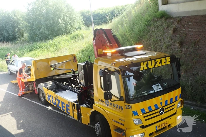 Schade bij ongeval tussen twee voertuigen