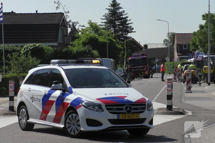 Straat afgesloten vanwege gaslekkage