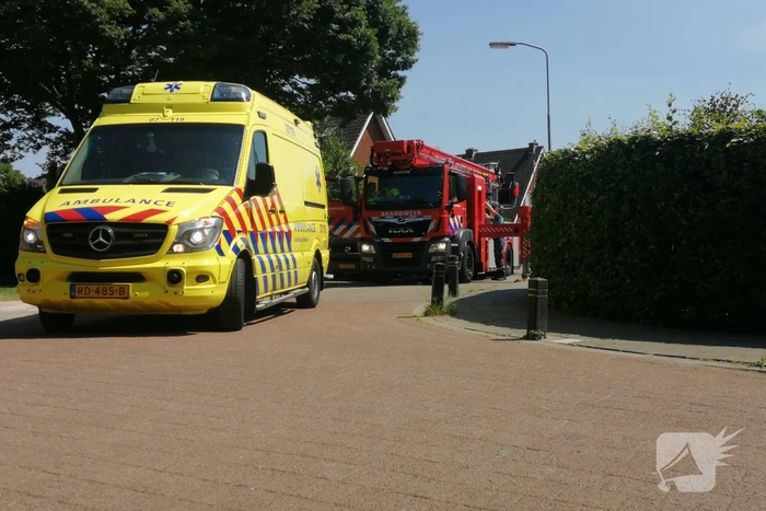 Traumahelikopter landt voor incident in woning