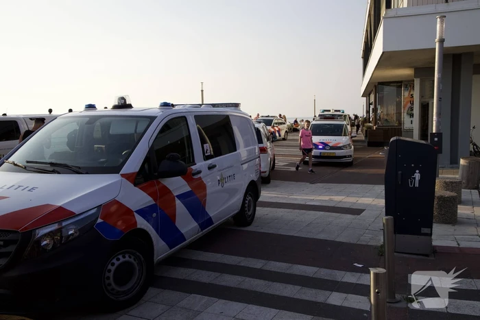 Grote politie-inzet na incident op strand