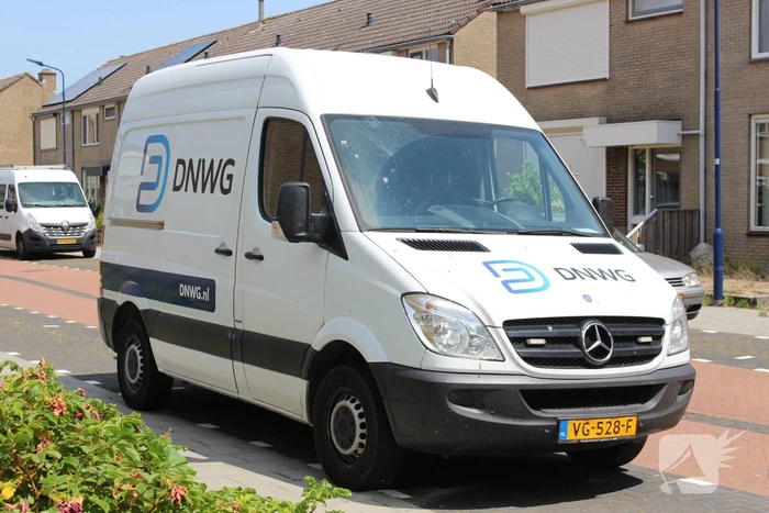 Lekkage in gasleiding bij graafwerkzaamheden