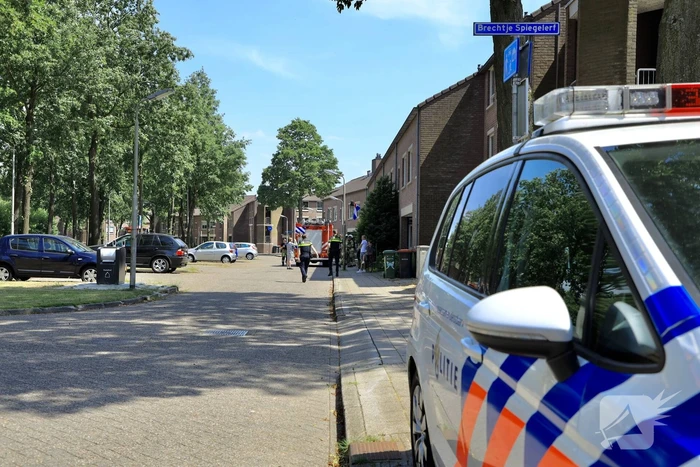 Deur woning opengeramd bij brand in woning