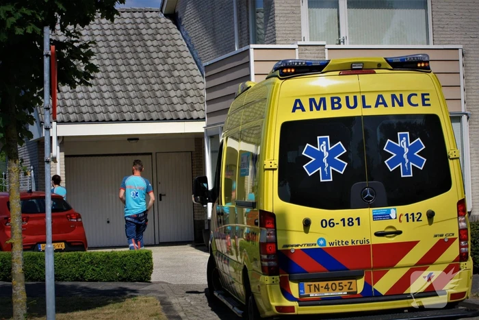 Bestuurster raakt onwel en verliest controle over personenauto