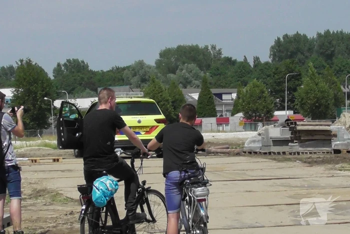 Traumahelikopter landt op bouwterrein voor incident
