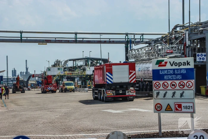 Brand bij VOPAK terminal