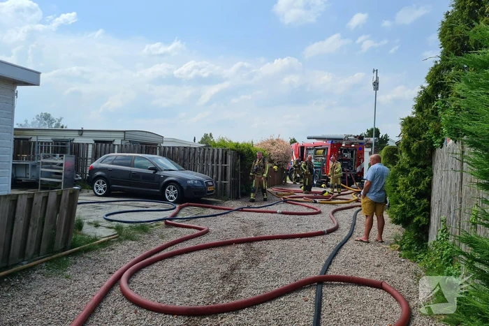 Brand in stacaravan Park de Randstad