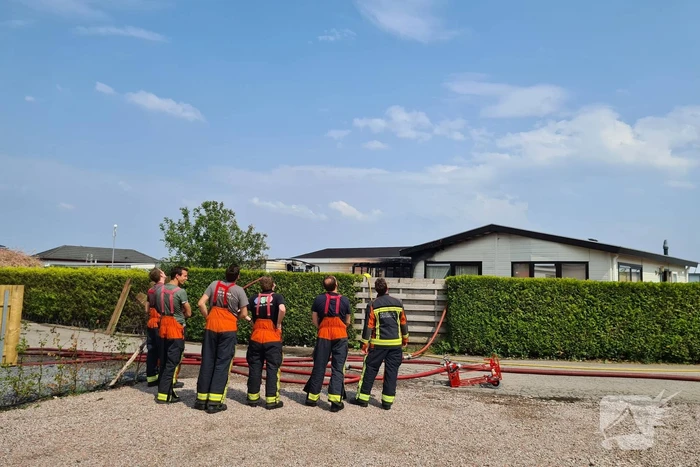 Brand in stacaravan Park de Randstad