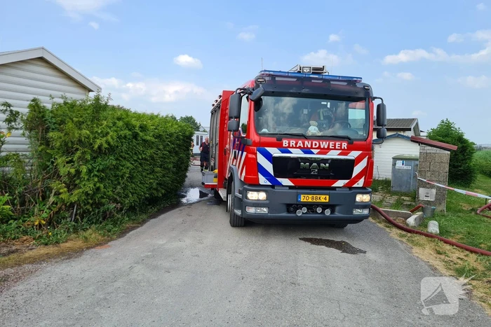 Brand in stacaravan Park de Randstad