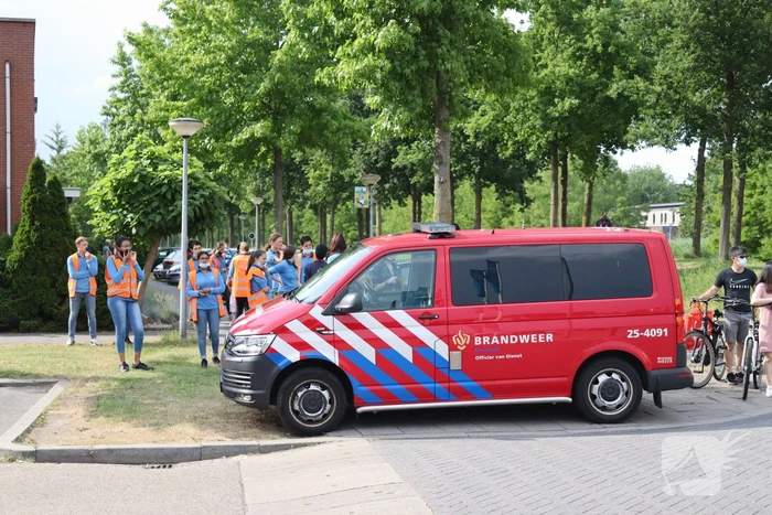 Albert Heijn ontruimd door brand in parkeergarage