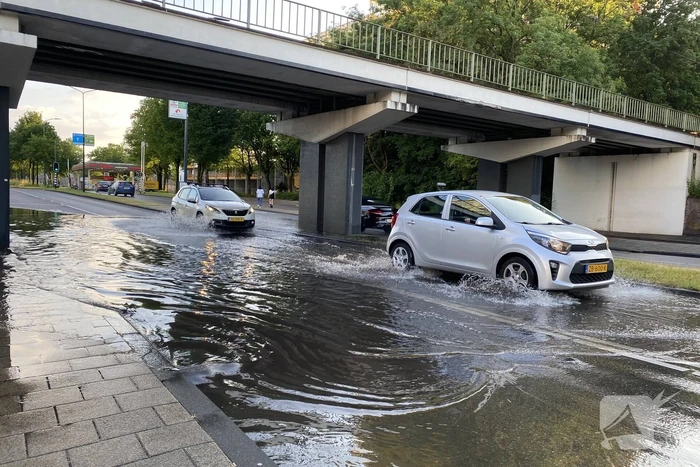 Veel wateroverlast door hevige neerslag