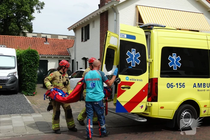 Persoon gewond door incident in garage