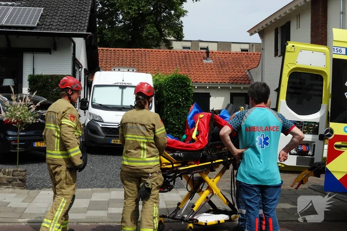 Persoon gewond door incident in garage
