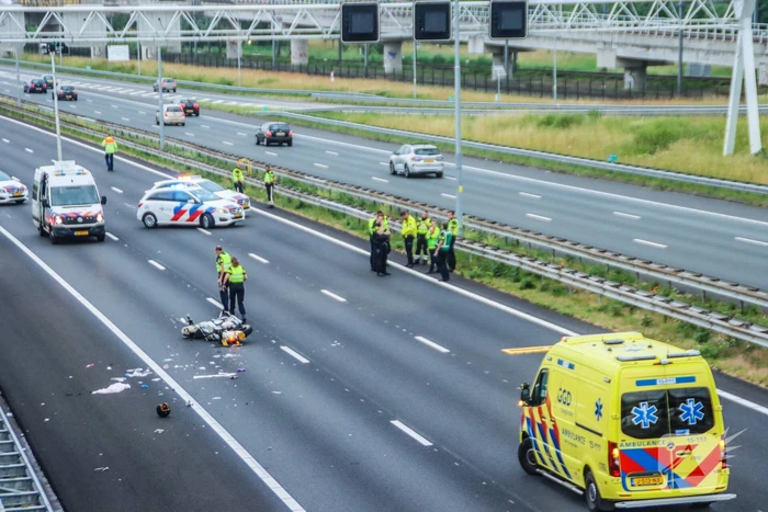 Motorrijder overleden bij ongeval op snelweg