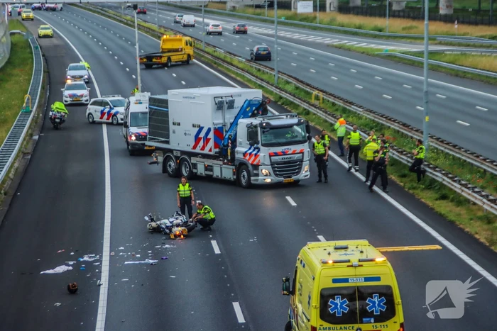 Motorrijder overleden bij ongeval op snelweg