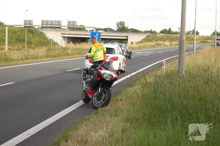Motorrijder gewond na valpartij
