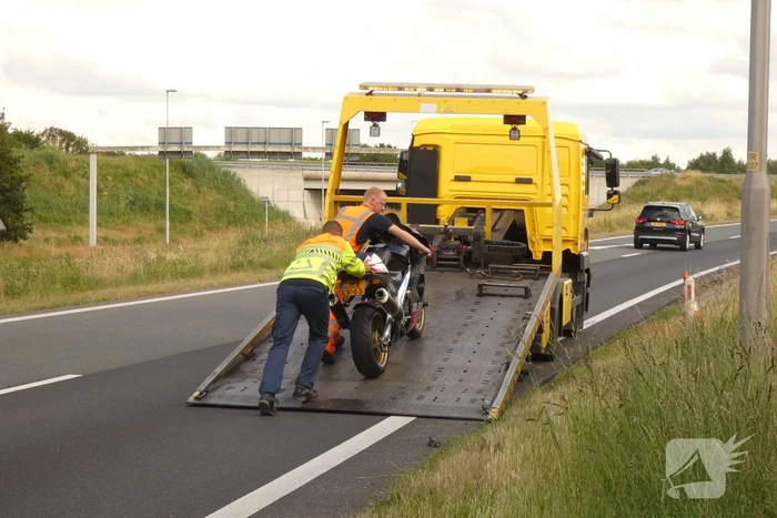 Motorrijder gewond na valpartij
