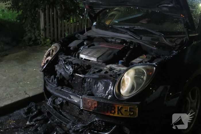 Twee auto's door brand verwoest