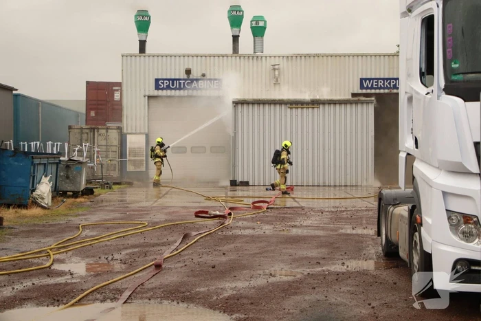 Brand bij schadehersteller Total Truck Care