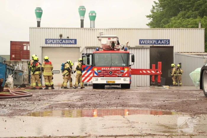 Brand bij schadehersteller Total Truck Care