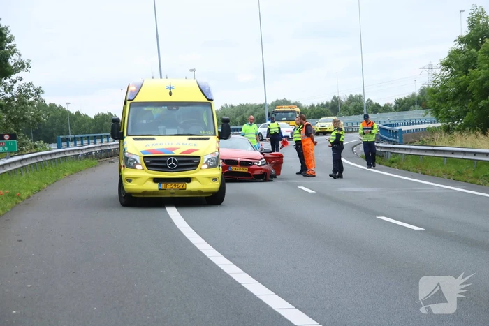 Sportwagen total-loss door eenzijdig ongeval