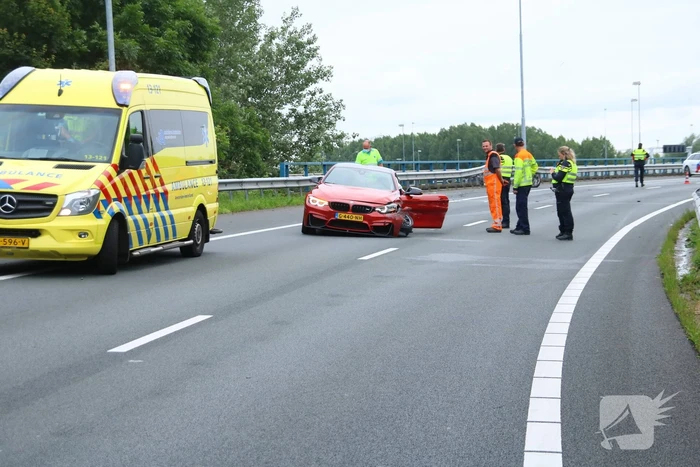 Sportwagen total-loss door eenzijdig ongeval