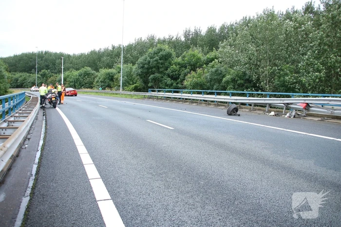 Sportwagen total-loss door eenzijdig ongeval