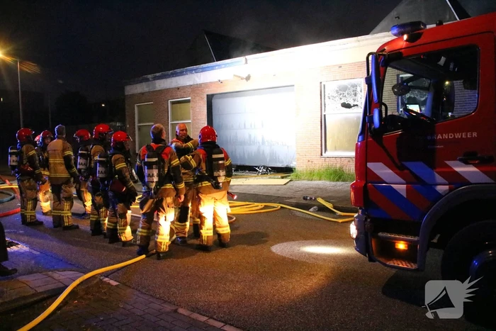 Brand in voormalig kantoorpand
