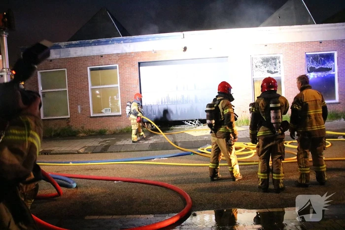 Brand in voormalig kantoorpand