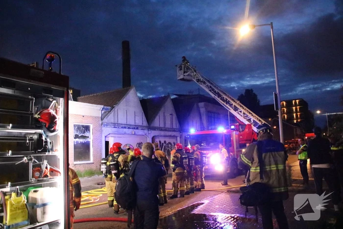 Brand in voormalig kantoorpand