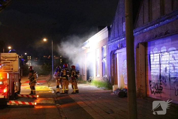 Brand in voormalig kantoorpand