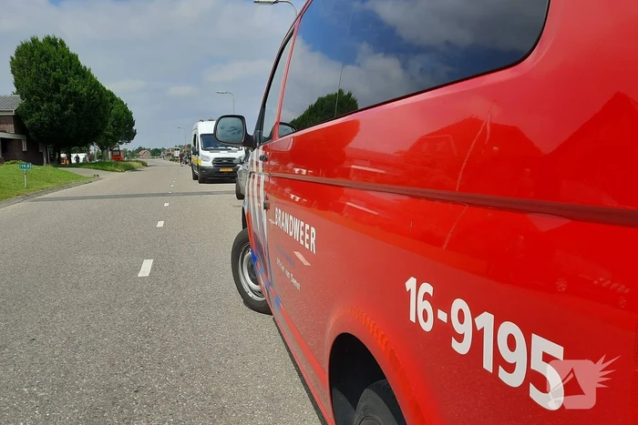 Gasleiding geraakt tijdens heiwerkzaamheden op bouwplaats