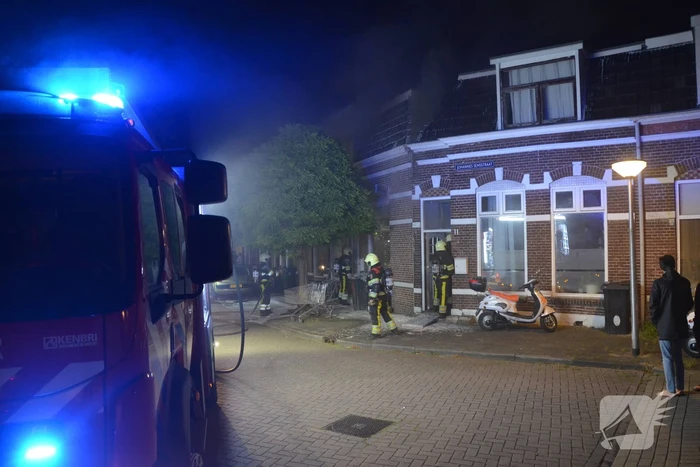 Uitslaande brand in woning