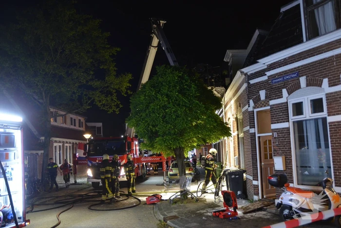 Uitslaande brand in woning