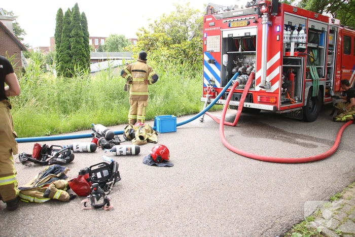 Flinke schade aan dak na woningbrand