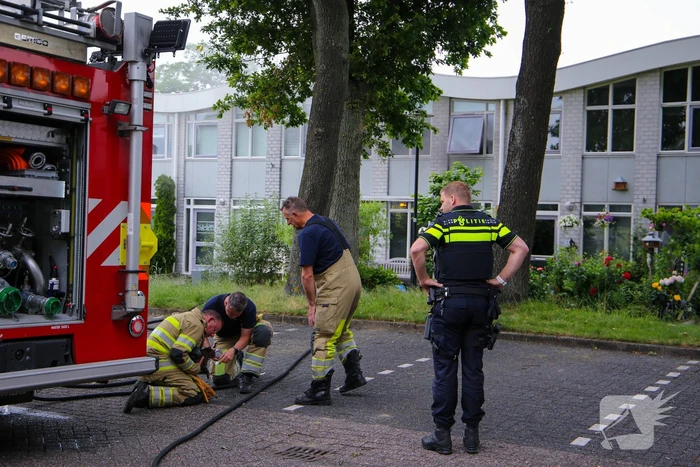 Veel rook bij brand in woning
