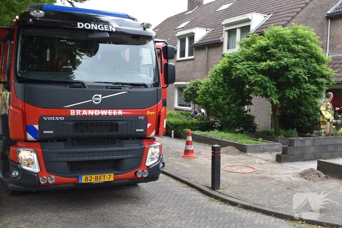 Bij aanleggen glasvezel is gasleiding geraakt