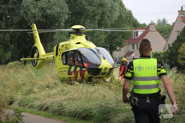 Traumahelikopter landt voor incident met baby