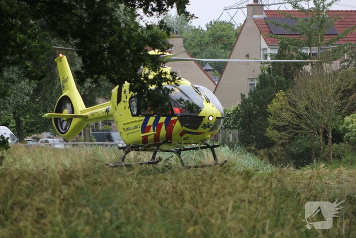 Traumahelikopter landt voor incident met baby