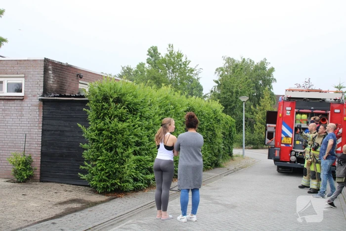 Gasbrander veroorzaakt schade aan schuur